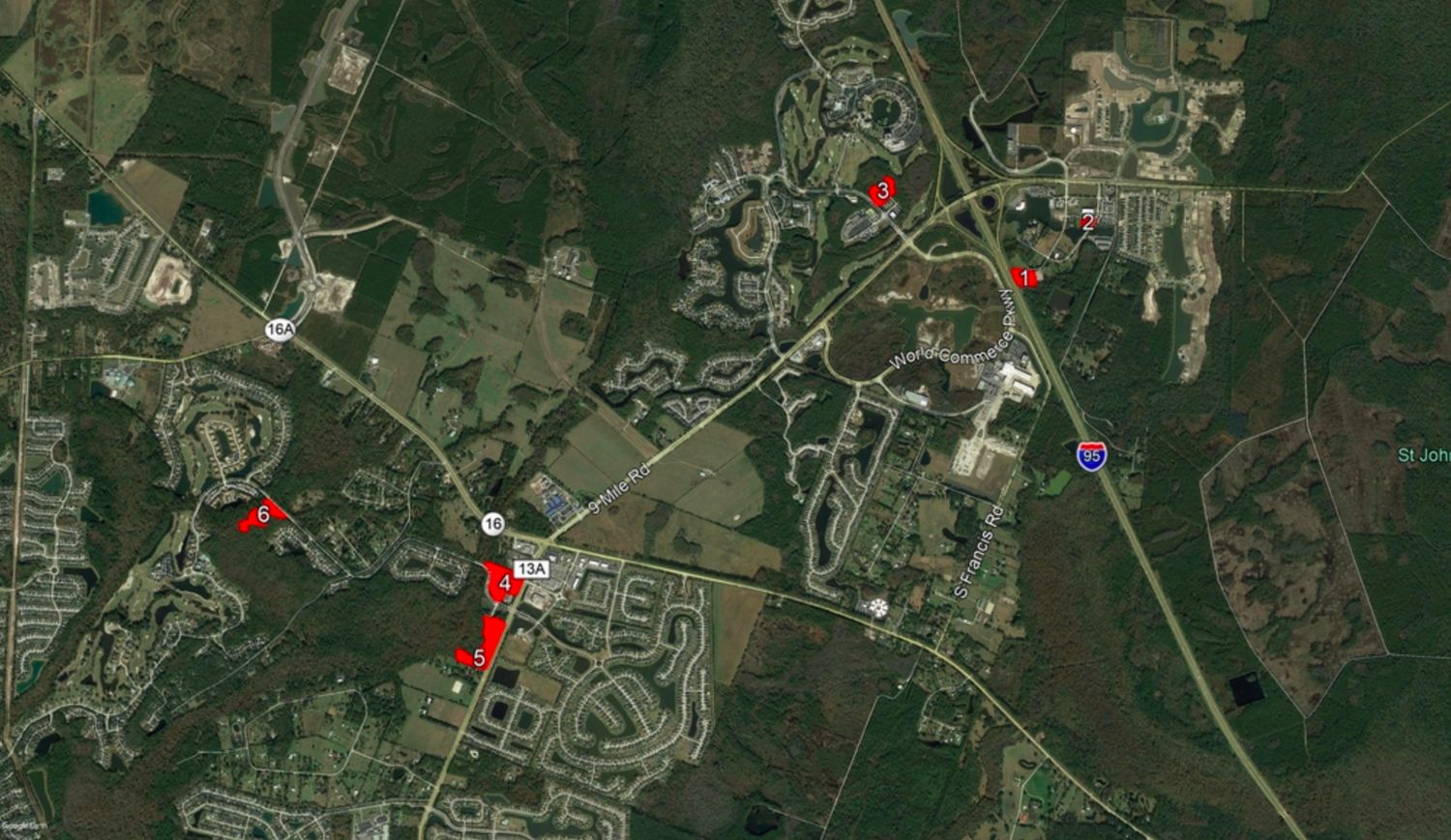 Lot 4-1 - Pacetti Road / Entrance to WGV King and Bear Community: Pacetti Rd, Flagler Beach, FL, 32136
